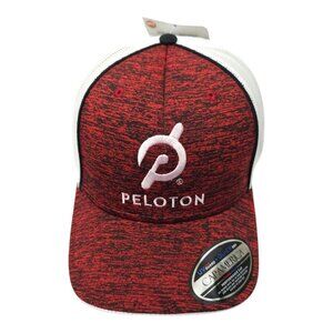 Peloton Mesh Strapback Cap Structured Trucker Chino Twill Baseball Hat NEW